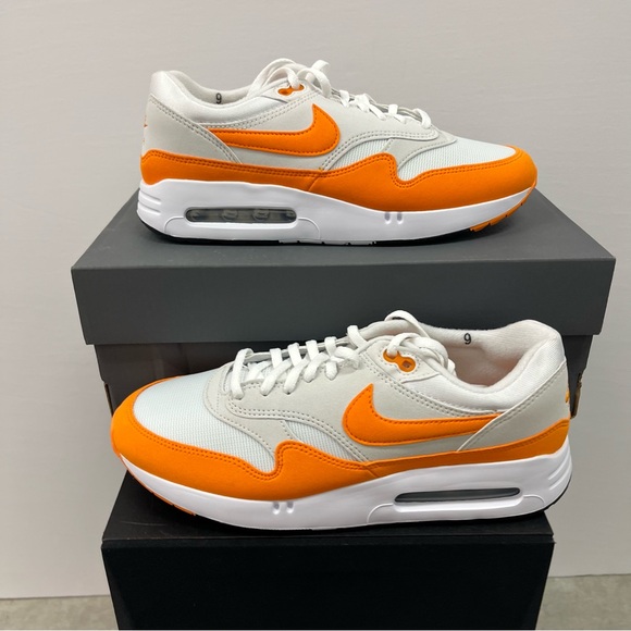 Nike Air Max 1 '86 OG G Big Bubble Golf Shoes White Ceramic Orange DV1403-118 - Picture 1 of 14
